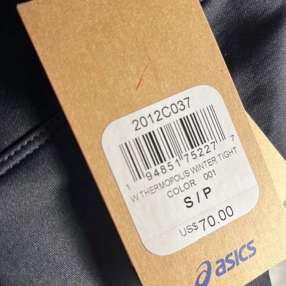 ASICS Black Women’s Winter Tight Size SM (brand new; with tag) - Picture 5 of 6